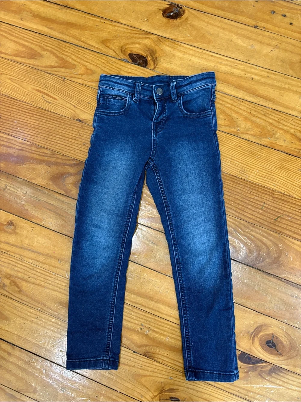 Kids Slim Stretch Jeans in Dark Blue